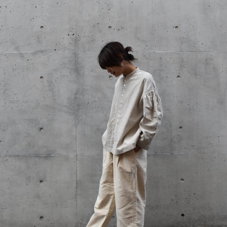 UNIVERSAL TISSU トリプルワッシャーコットンリネンブラウスジャケット