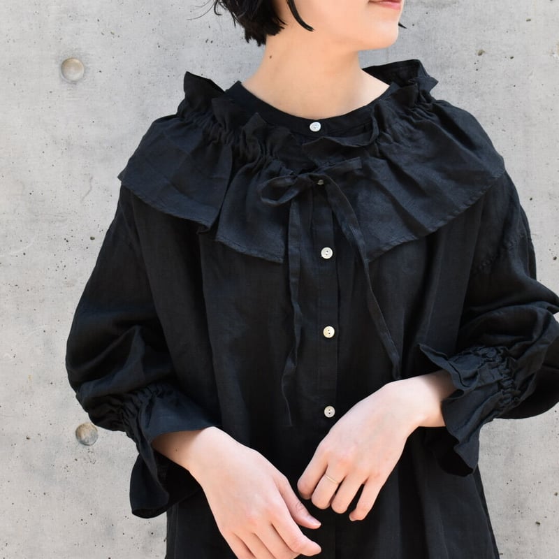 tumugu ロイヤルリネンマルチway ブラウス | pivoine