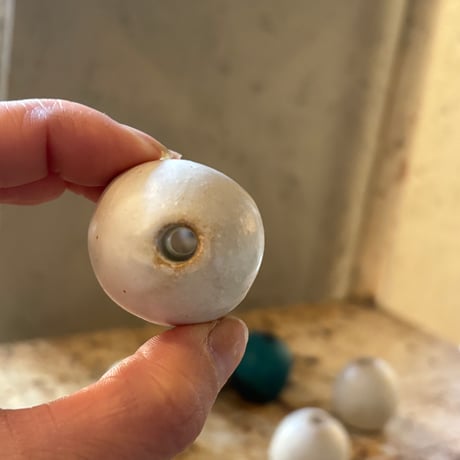 益子焼　花留め