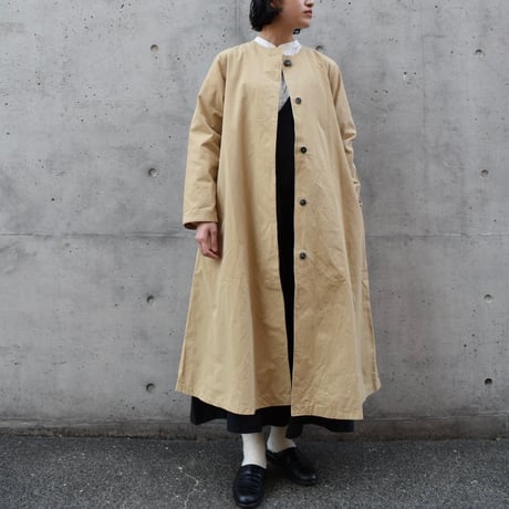 tita  天日ワッシャークルーネックコート