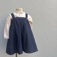 tita デニムロングエプロンワンピース  kids