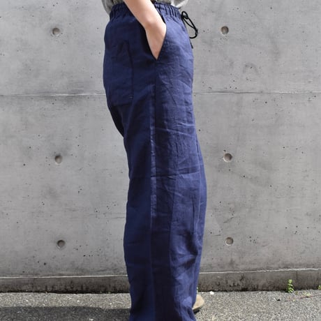 UNIVERSAL TISSU フレンチリネンストレートパンツ