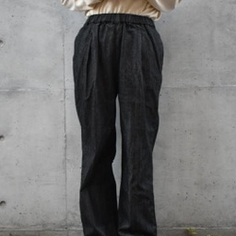 DIARIES デニムワンタックテーパードパンツ | pivoine