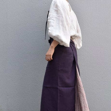 NOVEMBER LINEN リネンフルエプロン