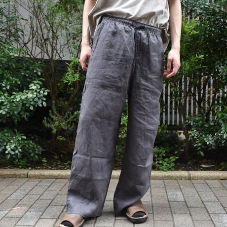 UNIVERSAL TISSU フレンチリネンストレートパンツ