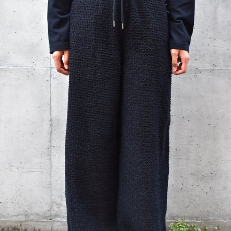 UNIVERSAL TISSU タックイージーパンツ ボールパンツ　黒 UNIVERSAL TISSU タックイージーパンツ ボールパンツ 黒