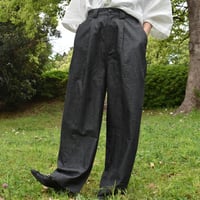 doux bleu ライトデニムタックパンツ