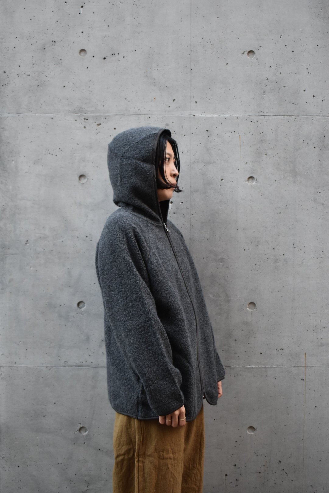 DAYS ウールリッチパイルジップアップパーカー | pivoine