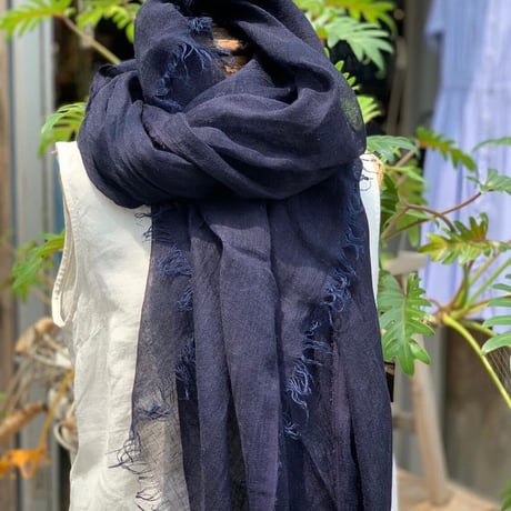RIRI TEXTILE 藍染めストール