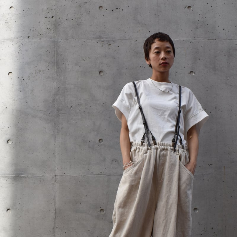 tumugu レザーサスペンダー | pivoine