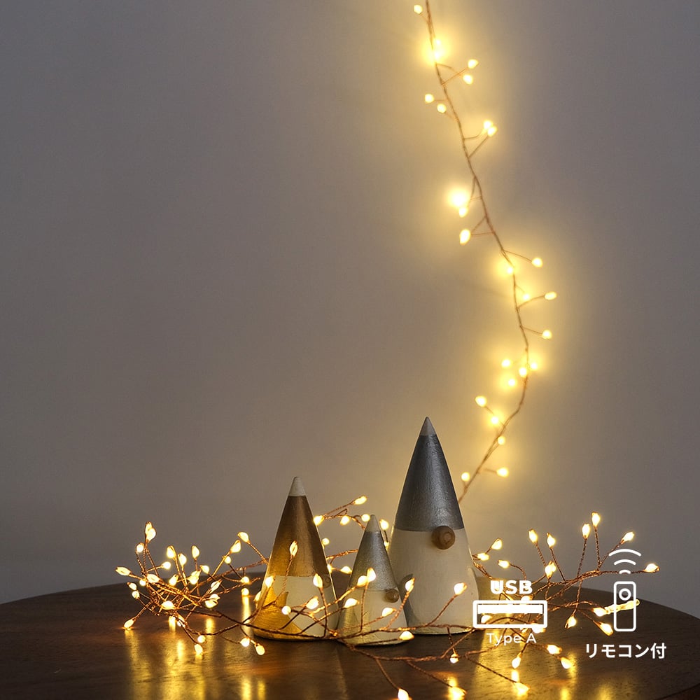 LEDデコレーションライト グロート 2.5m シルバー | pivoine