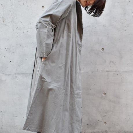tita ハード天日ワッシャークルーネックコート