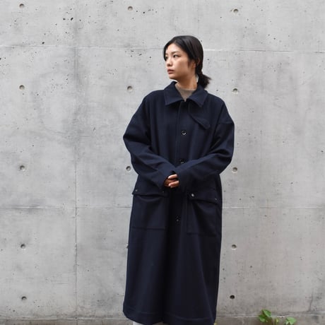 UNIVERSAL TISSU スタンドカラーコート