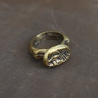 アンティーク　真鍮の印章リング