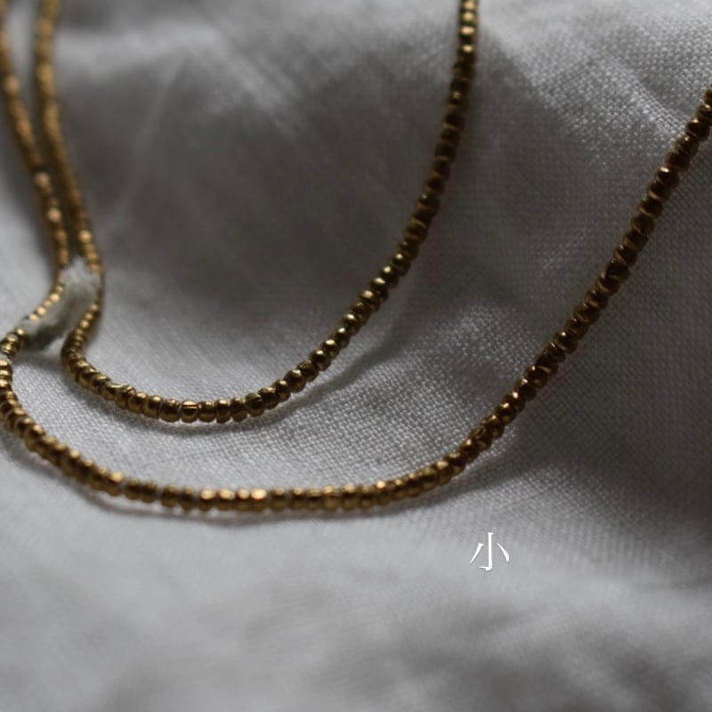 アクセサリー Pivoine エチオピア ビーズネックレス 真鍮 | pivoine