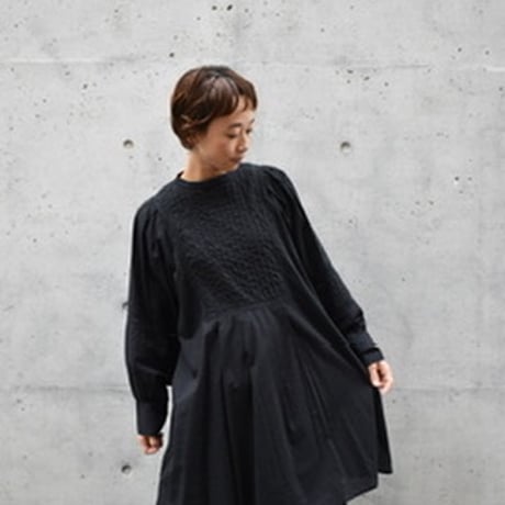 doux bleu インドレースチュニックブラウス