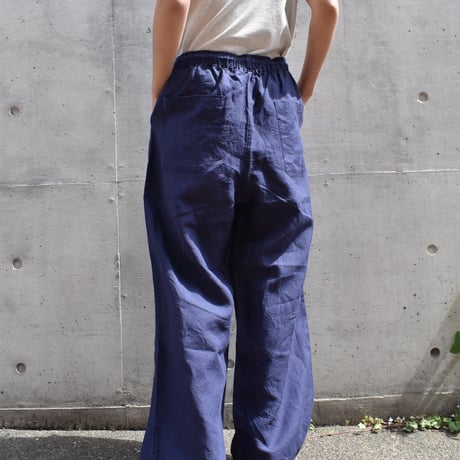 UNIVERSAL TISSU フレンチリネンストレートパンツ