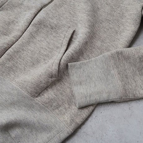【予約販売】AIR ROOM PRODUCTS ヤクウールミックス吊り編み裏起毛パーカ