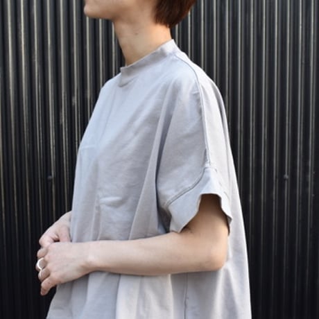 TISSU クラシック天竺モックネックドルマンTシャツ