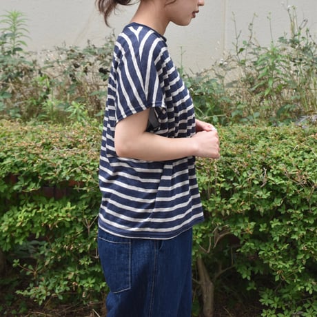DIARIES リネンボーダープルオーバー
