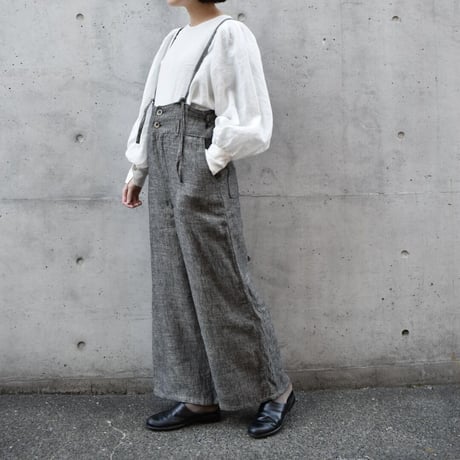 tita ヘリンボーンワークサロペット