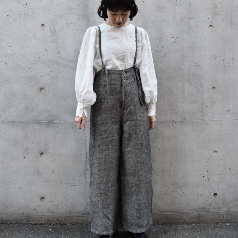 T.japan ヘリンボーンサロペット herringbone salopette - T