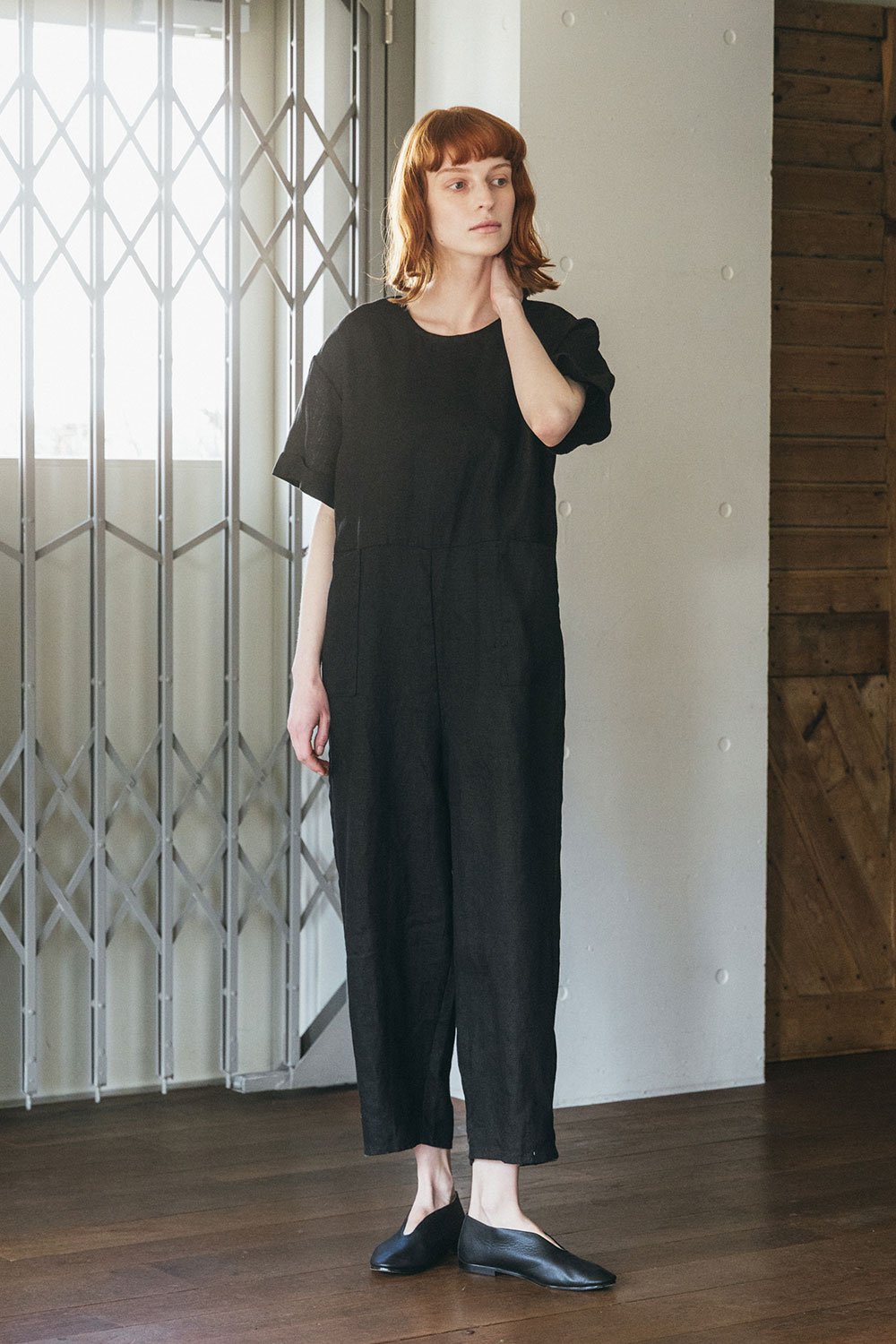 【1回着用のみ】fog linen work ルシア オールインワン 1回着用のみ】fog linen work ルシア オールインワン