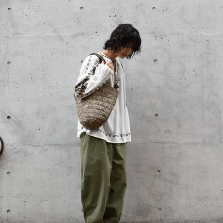 ラフィアかぎ編みトートバッグ