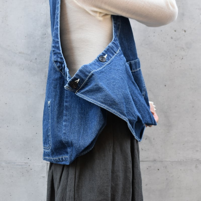 soduk ribbon denim vest / indigo デニムベスト soduk リボンデニム
