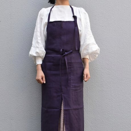 NOVEMBER LINEN リネンフルエプロン