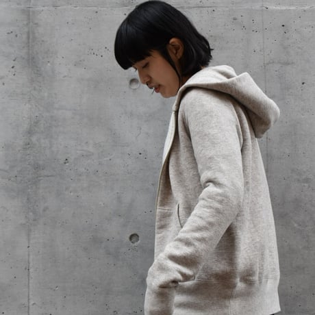 【予約販売】AIR ROOM PRODUCTS ヤクウールミックス吊り編み裏起毛パーカ