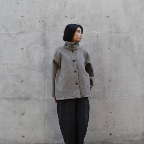 【予約販売】tita ウールスタンドカラーショートコート
