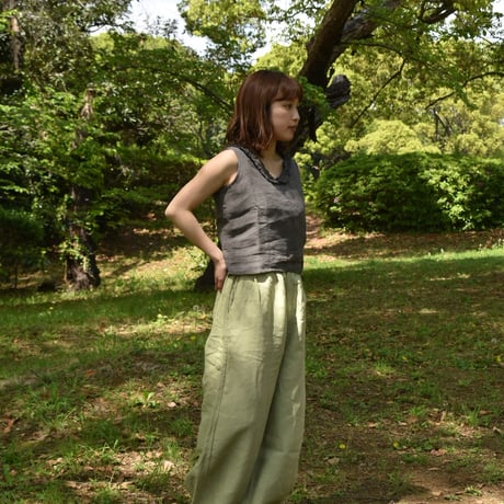 tita リネンボリュームパンツ