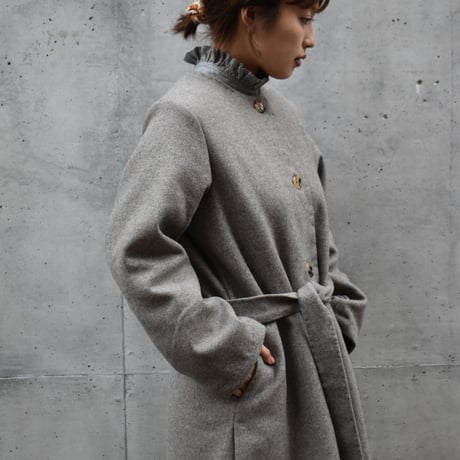 tita ウールクルーネックコート