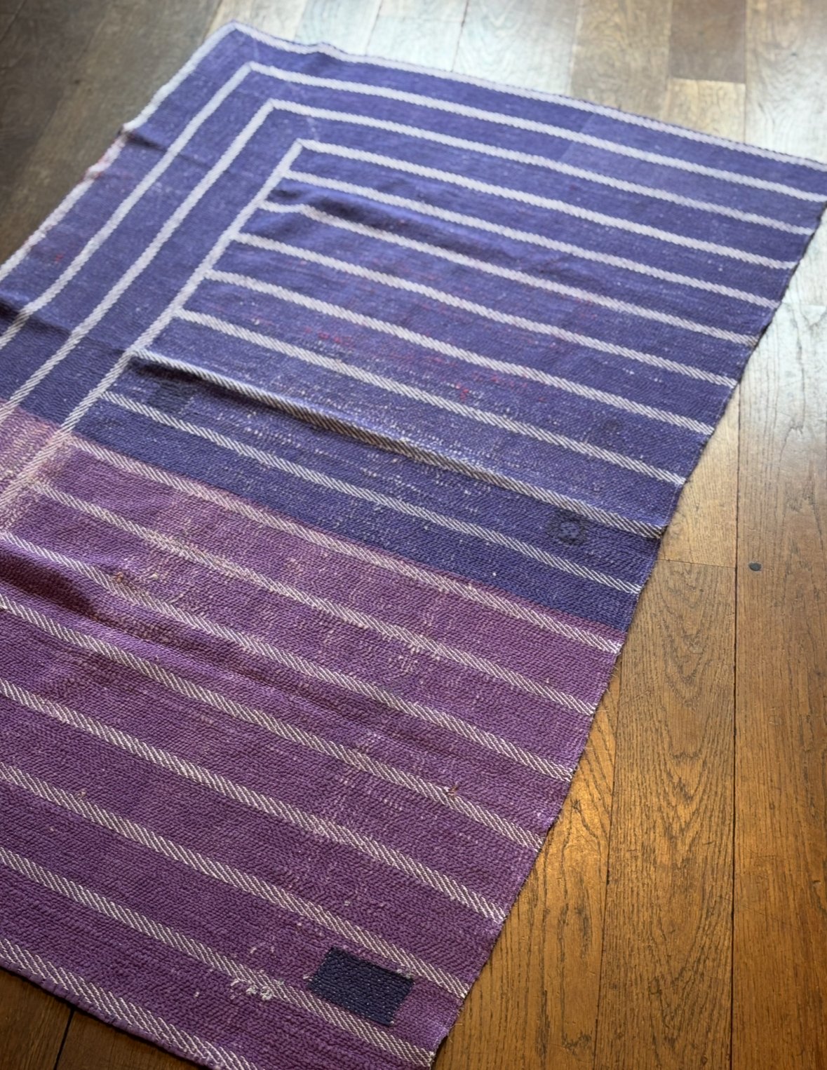 希少 リバーシブル vintage カンタキルト チェック 寒色