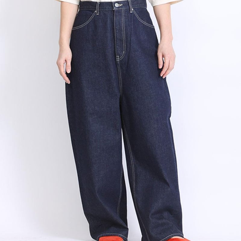 tumugu 12ozヴィンテージデニムワイドパンツ tumugu｜12ozヴィンテージデニム ワイドパンツ ONE WASH - AIDA