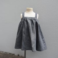 tita リネンロングエプロンワンピース kids