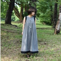 nuu 刺し子入りタンクトップワンピース