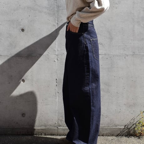 tumugu 12ozヴィンテージデニムワイドパンツ