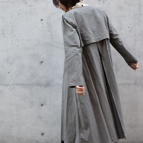 tita ハード天日ワッシャークルーネックコート