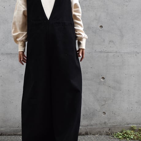 LAITERIE コットンネルサロペット