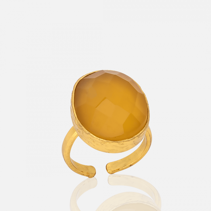 アンティーク　オーバルストーン？リング オーバルストーンリング brass M / L | pivoine