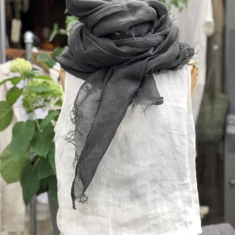 RIRI TEXTILE 墨染めストール
