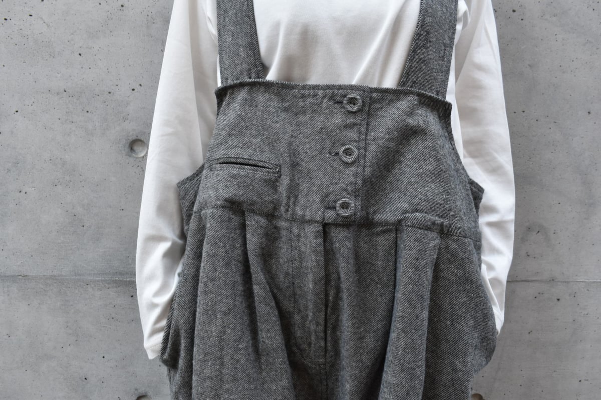 tumugu コットンリネン起毛ツイルサロペット | pivoine