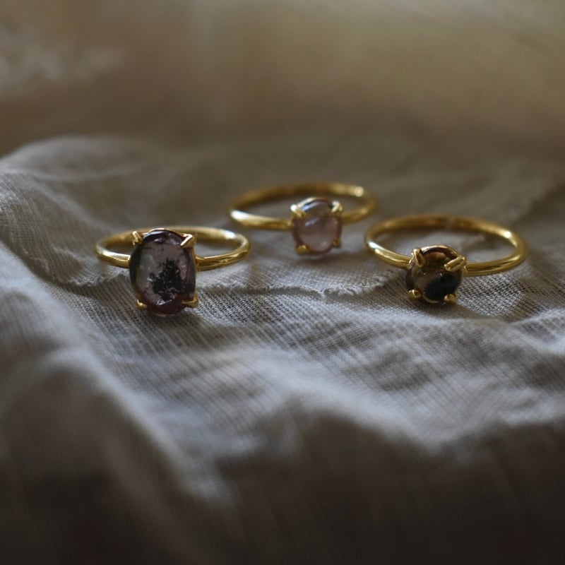 ストーンリング ウォーターメロントルマリン | pivoine