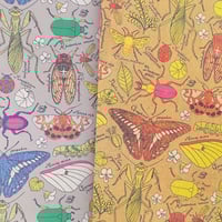 A3包み紙　虫夢虫柄バグカラー