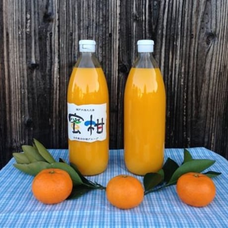 蜜柑（温州みかん）ジュース（１ℓ入）ご家庭用＆ご贈答用２本セット