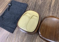 緑端渓　双瓜硯　5インチ