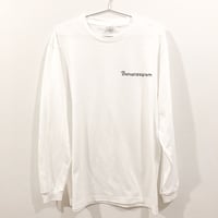 ボナンザグラム ロゴ長袖Tシャツ 白