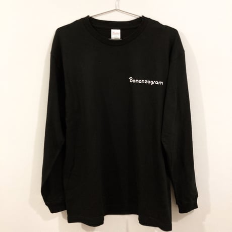 ボナンザグラム ロゴ長袖Tシャツ 黒